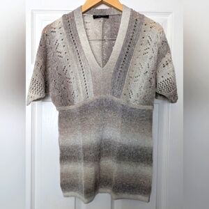 Passport Elegant Beige Knit Sweater